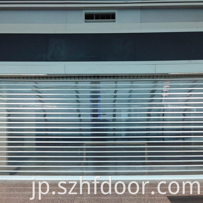 PVC folding crystal door